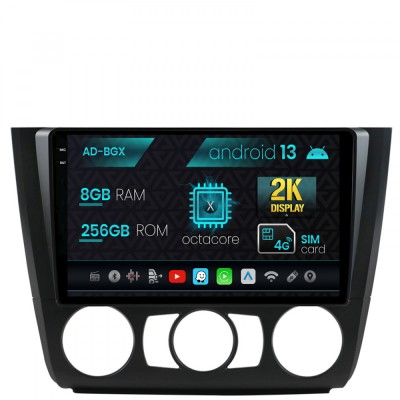 Navigatie BMW Seria 1 E87 (2007-2011), Clima Manuala, Android 13, X-Octacore 8GB RAM + 256GB ROM, 9.5 Inch - AD-BGX9008+AD-BGRKIT398 foto