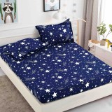 Cearsaf de pat cu elastic si 2 fete de perna Fly In Space 90x200 cm (Finet)