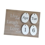 Calendar din lemn 25 cm