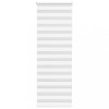 VidaXL Jaluzea tip zebra alb lățime țesătură 75,9 cm poliester