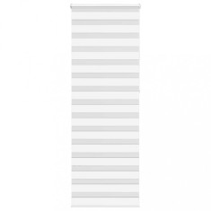 vidaXL Jaluzea tip zebra alb lățime țesătură 75,9 cm poliester
