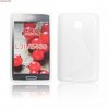 Husa Silicon S-Line Alba pentru LG L3 II E435 - Protectie Telefon Premium