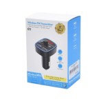 Modulator Wireless Bluetooth 2 USB Mp3 Redare USB/TF Functie Handsfree and ndash Q1 Albastru