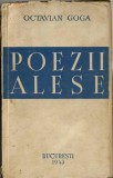 1719SPN Poezii alese de Octavian Goga, 1943, donație a Veturiei Goga