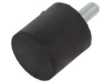 Piciorus Vibro-Absorbant ELESA+GANTER 30mm Inaltime Filet M8 Duritate 70 Shore Guma