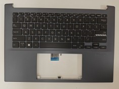 Carcasa superioara cu tastatura palmrest Laptop, Asus, VivoBook Pro 14 K3400P, K3400PA, K3400PH, X3400PH-8B, 90NB0UX2-R30UI2, 13MB0UX2AP0111, iluminat