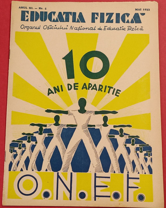 Revista(interbelica)-ONEF-Organul National Educatie Fizica Sport(mai 1933)