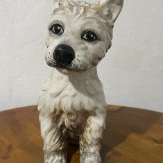 Figurina din ceramica italiana - catel, inaltime 27 cm