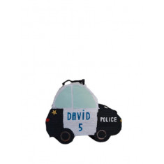 Pinata personalizata model Masina Politie, 45 cm, alb/negru