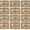 Romania, Emisiunile Oradea, LP 20e/1918, bloc de 12, supr. deplasat, eroare, MNH