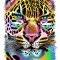 Sticker decorativ Leopard, Galben, 70 cm, 11074ST