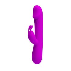 Pretty Love Robert, 21cm - Vibrator Rabbit, Silicon cu 30 functii vibratii si pulsatii foto