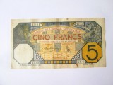 Rară! Africa Occidentală Franceză(AOF) 5 Francs 1932 Dakar,bancnota din imagini(uzată) la cel mai mic pret