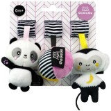 Set 3 jucarii GaGaGu - Maimutica, ursulet panda si minge