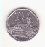 Cuba 10 centavos 2000 aUNC - Castillo de la Fuerza, America Centrala si de Sud