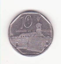 Cuba 10 centavos 2000 aUNC - Castillo de la Fuerza foto
