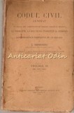 Codul Civil Adnotat III Hamangiu Georgean 1925, Doctrina si Jurisprudenta 1868-1925, Alcalay &amp; Co, Carte Veche