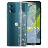 Husa pentru Motorola Moto E13 - Techsuit SparkleSkin Series - Clear