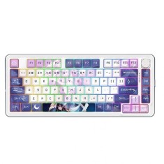 Tastatura gaming mecanica Bluetooth cu si fara fir Redragon Cyrus Pro Anime alba iluminare RGB