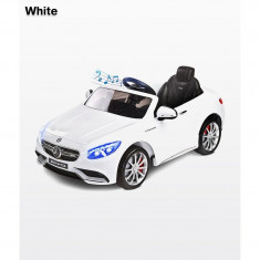 Masinuta electrica Toyz Mercedes-Benz S63 AMG 12 V cu telecomanda White foto