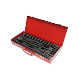 Cumpara ieftin Trusa chei tubulare 1 2 24 piese cu clichet, bara T culisanta, extensii si tubulare 8-32mm pentru mecanica auto si reparatii