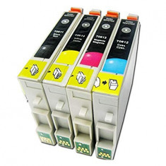 Set 4 cartuse compatibile Epson T0611 T0612 T0613 T0614