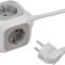 Prelungitor Brennenstuhl forma de cub cu prize si USB, 1.4m