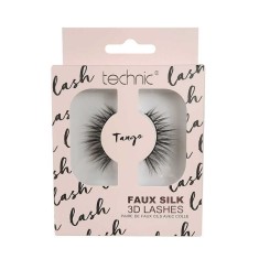 Gene false, Technic, Faux Silk 3D Lashes, Tango, Adeziv inclus