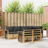 vidaXL Set de canapele de exterior 7 pcs Alb și antracit 3392007