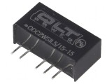Convertor DC/DC 2W 4,5-5,5V la 15VDC și -15VDC