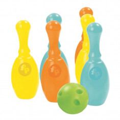 Mega set de bowling Fisher Price, 6 popice, 1 minge, 2 ani+