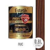 Lazura lemn ESTETIK PROFI 0.8L NUC, protectie avansata UV