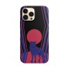 Husa compatibila cu Apple iPhone 13 model Red moon wolf, Silicon, TPU, Viceversa, Transparent, Carcasa