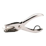 Perforator Kangaro, 10 coli, 1 perforatie, metalic, argintiu