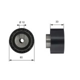 GATES T42070 PowerGrip&reg; Rola ghidare/conducere, curea distributie