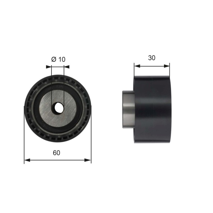 GATES T42070 PowerGrip&reg; Rola ghidare/conducere, curea distributie