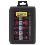 Tivoly XT60647064012 - Set cutite frezat tija 8 mm ambalaj plastic 12 bucati