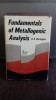 FUNDAMENTELE ANALIZEI METALURGICE - A.D. SHCHEGLOV, Editura MIR, 335 pagini, Carte Tehnica Metalurgie