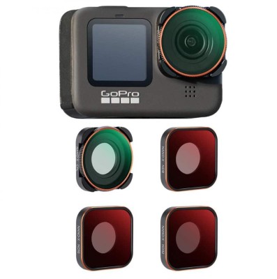Set 4 Filtre ND8-32 CPL K&amp;amp;F Concept SKU.1953 Filter Set Pentru GoPro Hero 9 13 foto
