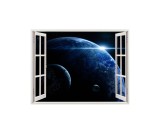 Cumpara ieftin Autocolant decorativ, Fereastra, Planete, Multicolor, 83 cm, 105ST