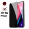 FOLIE STICLA CERAMICA 9D PRIVACY APPLE IPHONE X / IPHONE XS, TEMPERED GLASS NEGRU BULK
