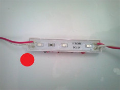 Modul 3 SMD 2835 12V lumina rosie ManiaCars foto