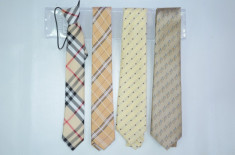 Cravata in cutie crem-maro L&amp;amp;A, Maro 5 foto