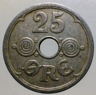 7.941 DANEMARCA 25 ORE 1929 foto