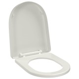 Cumpara ieftin Capac WC cu inchidere silentioasa, alb, patrat