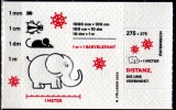 AUSTRIA 2020 MICUL ELEFANT - TIMBRU DIN HARTIE IGIENICA