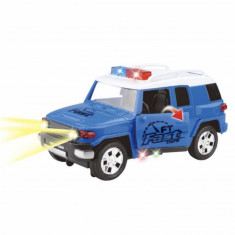 Masinuta Jeep Pufo pentru copii, cu sunet si lumini, albastra foto