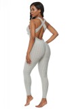 G731-18 Salopeta lunga cu model texturat si spatele gol, M, M/L