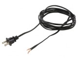 Cablu Alimentare 2x18AWG NEMA 1-15 2.7m Negru 10A