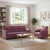 Cumpara ieftin Set de canapea 2 pcs Violet Catifea